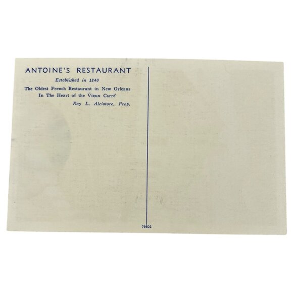 Vintage LA New Orleans Antoines Restaurant Souvenir Booklet & Postcard Unposted - Picture 7 of 7